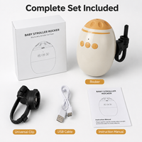 Alat Goyang Stroller Universal dengan Baterai Isi Ulang, Musik Bluetooth, dan Gerakan yang Menenangkan untuk Kereta Dorong dan Kereta Bayi
