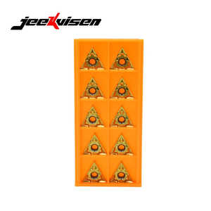 Jeekvisen TNGG160402-YL Inserts en carbure à finition fine pour tournage de fonte et d'acier, en boîte de 10g, Vente fabricant - Product Image 1