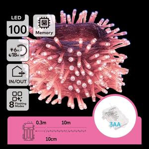 Striscia luminosa piatta alimentata a batterie AA, ideale per decorazioni, illuminazione ambientale ed eventi. - Product Image 1