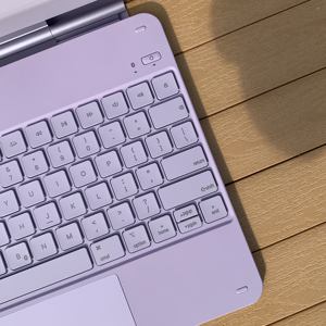 Clavier <span class=keywords><strong>Bluetooth</strong></span> avec étui magnétique pour tablette, clavier intelligent avec pavé tactile - Product Image 3