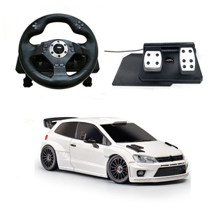 Simulateur de conduite pour parc d'attractions avec caméra 1080P, <span class=keywords><strong>jouet</strong></span> pour adolescents, <span class=keywords><strong>voiture</strong></span> de course télécommandée avec volant FPV 1:28 - Product Image 2