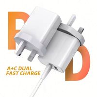 Chargeur mural portable 25W 20W Type-C QC3.0 PD rapide pour Android, prise AU/EU, certifié SAA