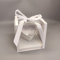 Boîtes transparentes personnalisées de luxe pour gâteaux, bonbons, fleurs, bouquets, emballages alimentaires en plastique pour coffrets cadeaux