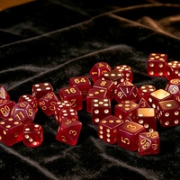 Dés de jeu en résine écaille de tortue ambre, D6 D10, gravés en profondeur, pour jeux de rôle et de société