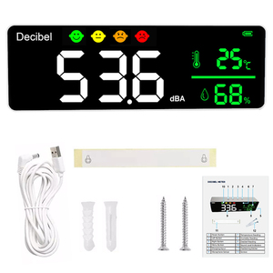 Treo Tường Decibel <span class=keywords><strong>Meter</strong></span> Với Các Biện pháp Mức Độ Tiếng Ồn Nhiệt Độ Và Độ Ẩm Cho Nhà Văn Phòng Sử Dụng Hỗ Trợ Dữ Liệu Khai Thác gỗ - Product Image 3