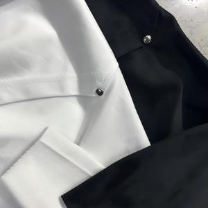 T-shirt da uomo streetwear personalizzata 100% cotone, tinta unita, ricamata, vintage, vestibilità regular, taglio squadrato, manica corta <span class=keywords><strong>con</strong></span> tasca invertita - Product Image 6