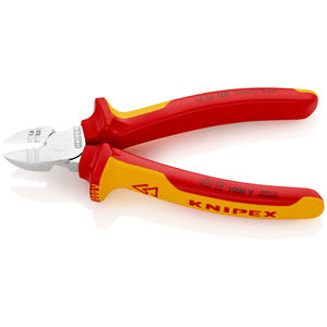 Coupe-fil diagonale KNIPEX 14 26 160 avec dénudeur de fils isolés, poignées multi-composants, testé VDE - Product Image 2