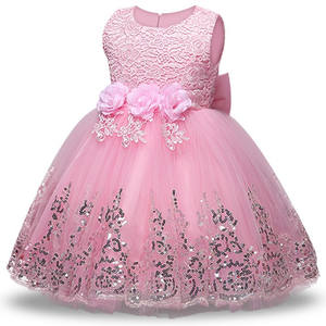 European Style Girl Wedding Dress for Kids Lovely Birthday Party <b>Tutu</b> Dresses for Girls 2-12 Years Old Sleeveless - Product Image 1