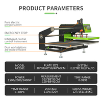Vente en gros 40x50 grand toboggan électrique Double Station transfert de chaleur automatique presse impression t-shirt Machine pour t-shirts Logo