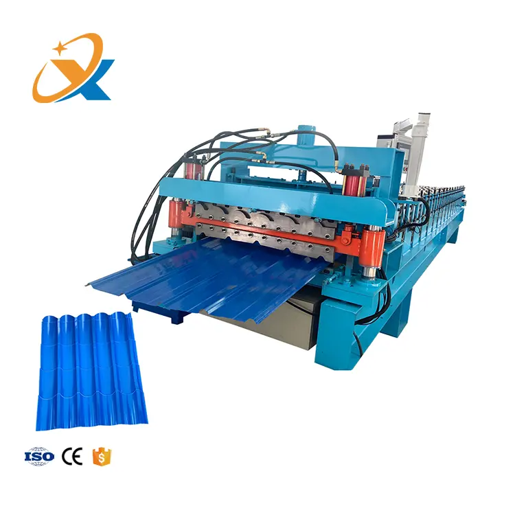 Double Layer With Ibr Roof Sheet Making Machine Glazed Roll Forming Machine Roof Tile Press Machine