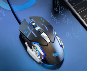 เมาส์เกมมิ่งแบบมีสาย RGB รุ่น Aula TGS S20 |   เซ็นเซอร์ออปติคอล 4800 DPI |   ปุ่มตั้งโปรแกรมได้ 7 ปุ่ม |   การออกแบบตามหลักสรีรศาสตร์ |   สายถักยาว 1.5 เมตร | - Product Image 4