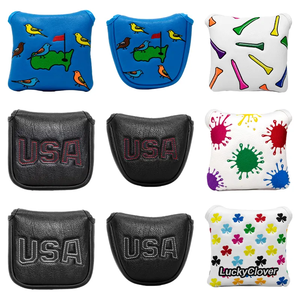 Hot Selling Golf Mallet <b>Putter</b> <b>Headcover</b> Deluxe Golf Club Head Covers OEM Custom Golf Mallet <b>Putter</b> Head Cover - Product Image 3