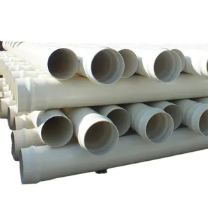 Pvc Plastic Pipe Factory 110mm 160mm para drenaje y alcantarillado Pvc U Drain Pipe