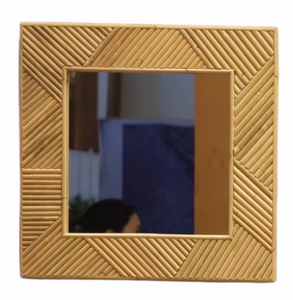 Handwoven Rattan Wall <b>Mirror</b> Bohemian Decorative <b>Mirror</b> for Bedroom Living Room and Coastal Home Decor - Product Image 5