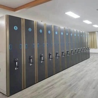 Modern Ticari Kütüphane Çelik Kompakt Mobil Raf Sistemi Arşiv Rafı Ofis Dosya Dolabı için Maksimum Alan Kullanımlı