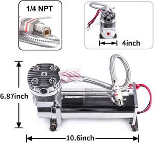 Suspension pneumatique d'usine pour automobile et moto avec système de suspension pneumatique, ajustement universel, <span class=keywords><strong>compresseur</strong></span> pour <span class=keywords><strong>kit</strong></span> de suspension pneumatique - Product Image 1