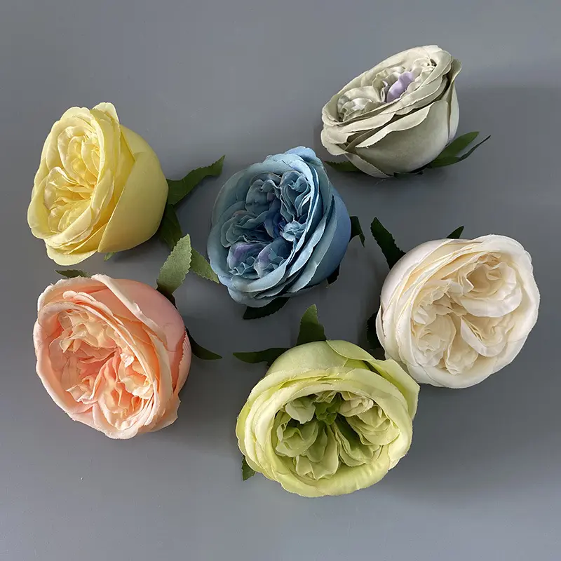 Kunstbloemen Hoofd De Gesimuleerde Plastic Bloem Decor Zijde Rose Kunstbloemen Voor Huisdecoratie Bruiloft