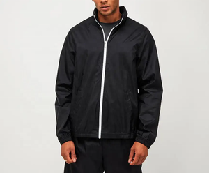 Новый легкий нейлоновый мужской пиджак и брюки из полиэстера на молнии плюс размер куртки с капюшоном Спортивные штаны комплект спортивный костюм - Product Image 6