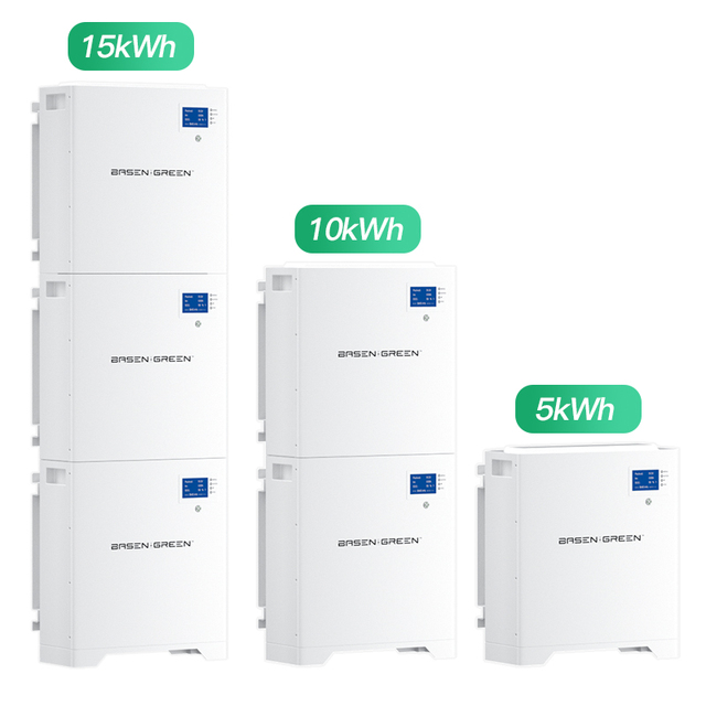 Basen 48V 5Kw 15Kw Hybrid System Kit Wall-mounted 100ah 20Kw 25Kw 30Kw Off Grid Solar Power Energy System Storage Home Lithium