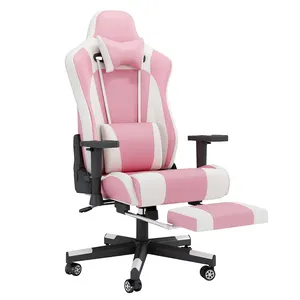 Bolivia Populaire Aangepaste Kleur Meisje Gaming Stoel Rgb Roze Comfortabele Moderne Stijl Verstelbare Game Stoel Race Silla Voetensteun