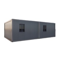 Maison de conteneur de bureau mobile, légère, ignifuge, amovible, combinée, assemblée, utilisation hôtelière, design moderne, certifiée CE