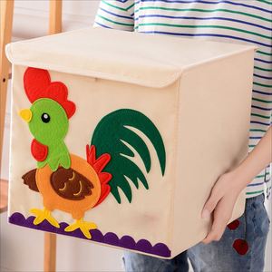Large Capacity Fabric <b>Toy</b> Chest Zoo Print Foldable <b>Toy</b> Storage <b>Box</b> <b>for</b> <b>Boys</b> and Girls - Product Image 5