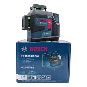 <span class=keywords><strong>Niveau</strong></span> <span class=keywords><strong>laser</strong></span> <span class=keywords><strong>vert</strong></span> professionnel <span class=keywords><strong>BOSCH</strong></span> GLL 90-33 XG, 12 lignes, IP65, Bluetooth, 27 m, auto-nivelant, <span class=keywords><strong>laser</strong></span> de construction - Product Image 3
