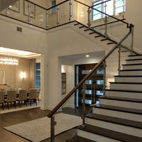 Abrazadera de Acero Inoxidable de Grado Arquitectónico Premium con Acabado Satinado, Cuadrada y Plana, para Montaje en Vidrio, de Buena Calidad y Precio en China