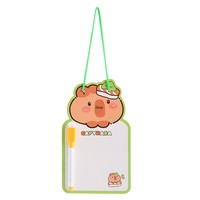 Tableau blanc effaçable Capybara, tableau de messages créatif pour bureau, tableau de dessin double face pour étudiants, tableau de croquis, tableau de mémos