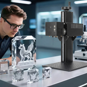 Laserdelta 3D แกะสลักภายในเครื่อง UV เลเซอร์5W สำหรับทำเครื่องหมายคริสตัล - Product Image 1