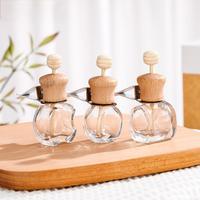 Bouteille de diffuseur de parfum en verre de qualité bon marché de 10ml emballage cosmétique transparent pince de voiture en vrac