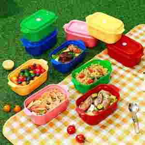 Food Container Set, <b>Microwave</b>-resistant Leak-proof Plastic <b>Lunch</b> <b>Box</b>, Children's School Bento <b>Box</b>, Stackable PP Material - Product Image 6