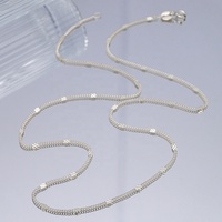 Chaîne gourmette en argent massif 925, collier en argent pur pour femmes, vente en gros, article très demandé