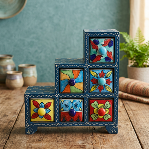 New Handmade Sustainable Classic Indian Wooden Small All-Season <b>Storage</b> <b>Drawers</b> <b>for</b> Tools Living Room Use - Product Image 2