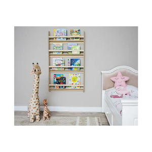 Étagère murale Montessori, étagère à livres flottante en bois pour enfants, bibliothèque de pépinière petit espace meubles pour tout-petits - Product Image 2