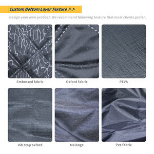 Milieuvriendelijke Bamboe Oogje Gebreide Deken OEKO-TEX 100 Gecertificeerde Oxford Stof Opvouwbare Gewatteerde <span class=keywords><strong>Mat</strong></span> Voor Thuis Baby Picknick Strand - Product Image 6