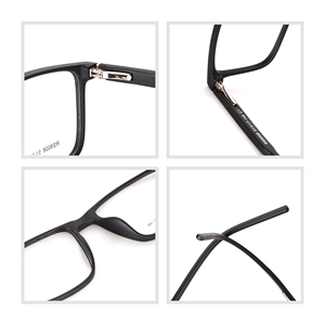 Thâm quyến nhà máy bán buôn mùa xuân bản lề Gọng kính khung, Chất lượng cao đen vuông quang gọng kính khung TR90 - Product Image 4