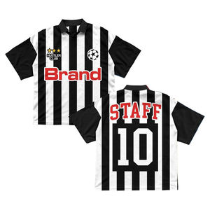 अवधारणा उच्च गुणवत्ता वाली सबलिमिनेशन क्लासिक अमेरिकी जाल स्ट्रीटवियर स्ट्रिप क्रॉप्ड पोलो रेट्रो जर्सी - Product Image 5