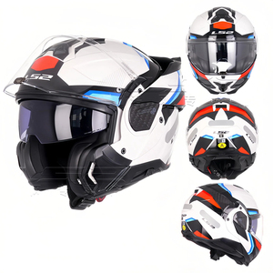 Casco de Motocicleta Modular LS2 FF910 ADVANT2 con Doble Visor Antivaho, Abatible 180 Grados y en Perfectas Condiciones - Product Image 6