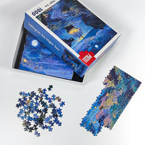 <span class=keywords><strong>Puzzle</strong></span> géant DIY <span class=keywords><strong>1000</strong></span> <span class=keywords><strong>pièces</strong></span> en carton gris, paysage de peinture célèbre du monde, jouet éducatif, forme rectangulaire, cadeau d'anniversaire - Product Image 1