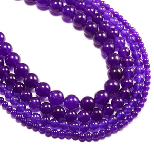 Cuentas Sueltas de Amatista Natural de 4-12 mm, Redondas, para Hacer Pulseras, Origen Yiwu - Product Image 3