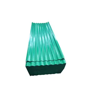 26 ukuran warna hijau dilapisi pra-cat aluminium gulung dingin baja bergelombang Harga metal per ton lembar atap