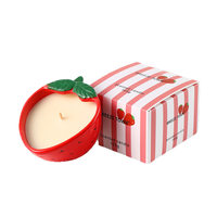 Diffuseur de parfum sans flamme en céramique cylindrique artisanal, motif fruits créatifs, pour aromathérapie sans alcool, décoration d'intérieur