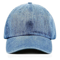 Gorra de Béisbol de Mezclilla con Bordado 3D, Azul Liso, con Visera, Lavada, para Mujer y Hombre, Ajustable, Estilo Dad Hat, para Deportes al Aire Libre