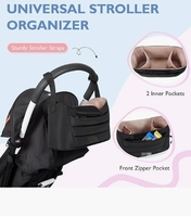 Sac à langer personnalisé pour bébé, poussette, sac de rangement pour maman avec matelas à langer, organisateur de poussette pour les voyages et l'hôpital