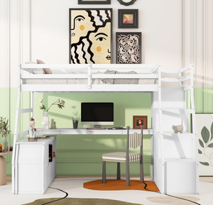 <span class=keywords><strong>Lit</strong></span> superposé <span class=keywords><strong>avec</strong></span> <span class=keywords><strong>bureau</strong></span> <span class=keywords><strong>et</strong></span> <span class=keywords><strong>escalier</strong></span>, lits superposés en bois <span class=keywords><strong>avec</strong></span> armoire <span class=keywords><strong>et</strong></span> 7 tiroirs <span class=keywords><strong>et</strong></span> 2 étagères, cadre de <span class=keywords><strong>lit</strong></span> superposé haut <span class=keywords><strong>avec</strong></span> marche pour enfants - Product Image 4