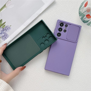 Funda protectora de silicona suave para cámara deslizante para Sam Sung S24 S23 S22 Ultra S21 Plus S23 FE A53 A33 A72 A52 <span class=keywords><strong>A32</strong></span> A12 A51 <span class=keywords><strong>A71</strong></span> - Product Image 5