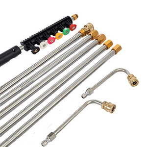 Baguette d'extension de laveuse électrique nettoyeur haute pression pulvérisateur extensible télescopique rallonge de pulvérisation baguette de <span class=keywords><strong>lance</strong></span> d'extension - Product Image 2