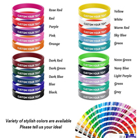 Pulseras de Goma Personalizadas con Logotipo o Mensaje, Pulseras de Silicona Personalizadas y Brazaletes de Goma con Logotipo