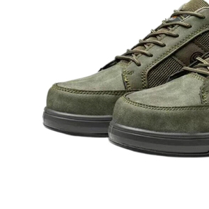 Zapatos de Seguridad de Cuero Afelpado para Hombre, con Cordones, Transpirables, Protección para Todas las Estaciones, Antiestáticos - Product Image 6